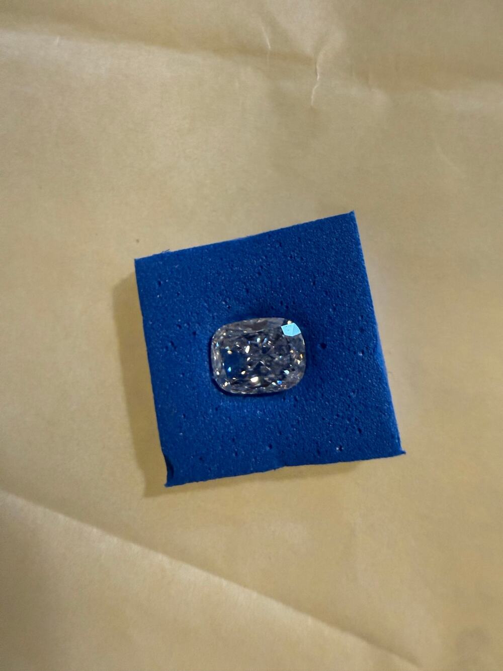 Invicta Lab Grown Diamond 1.07 CT Cushion G VS2 IGI Certified Loose Diamond